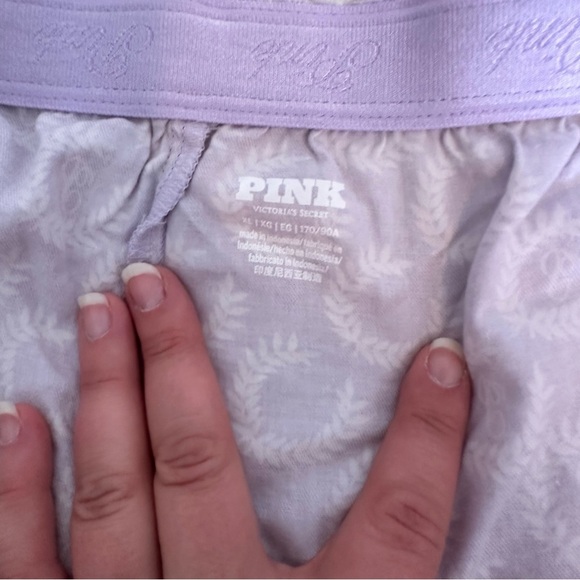 Victoria's Secret PINK Womens Lavender Boxer Sleep Shorts Spring Flirty - Picture 5 of 7